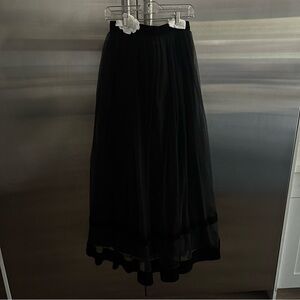 Kay Unger Evening Velvet and Tulle Skirt